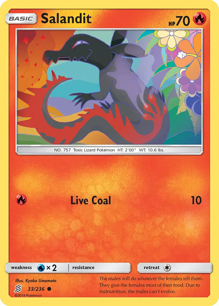 Salandit, Pokémon card