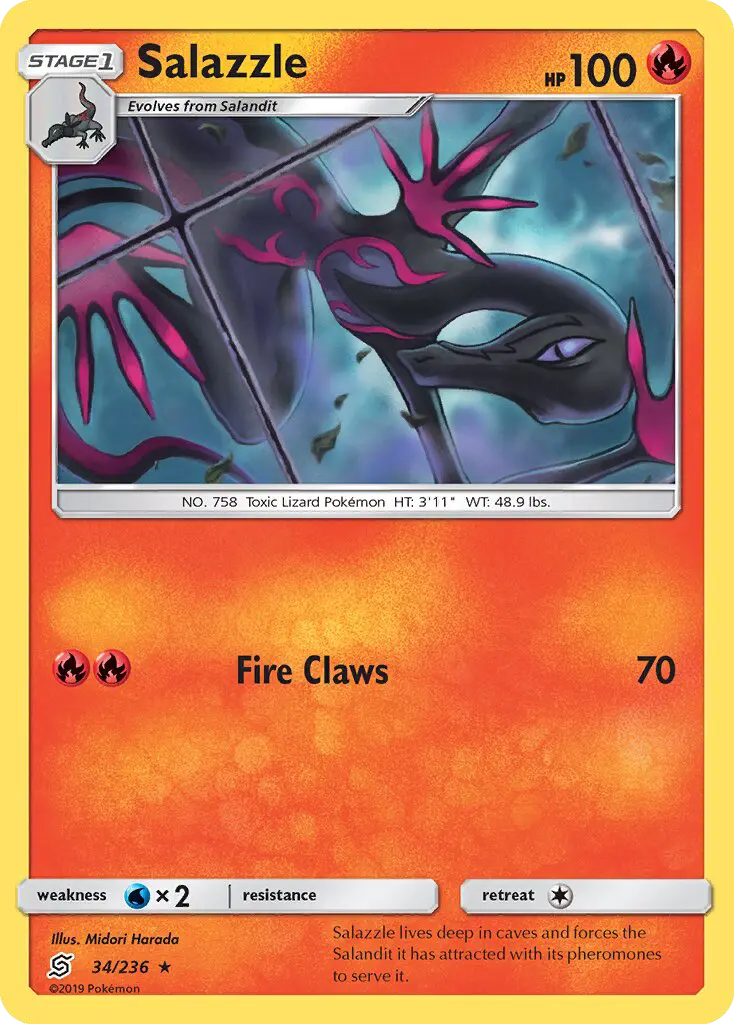 Salazzle, Pokémon card