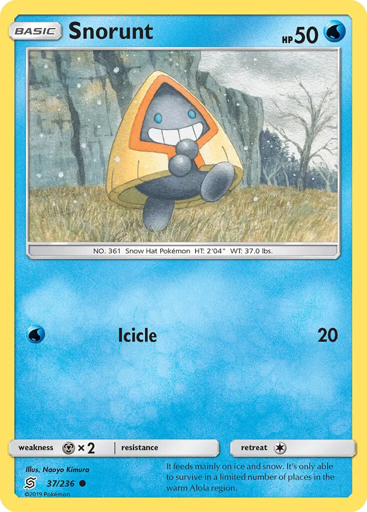 Snorunt, Pokémon card