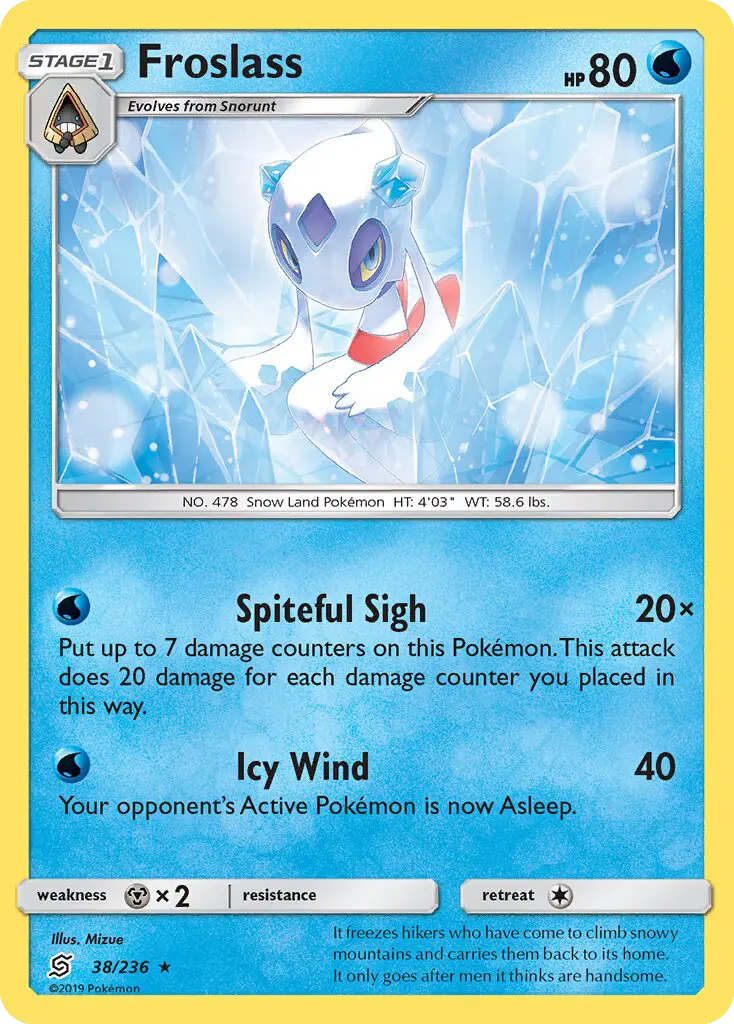 Froslass, Pokémon card