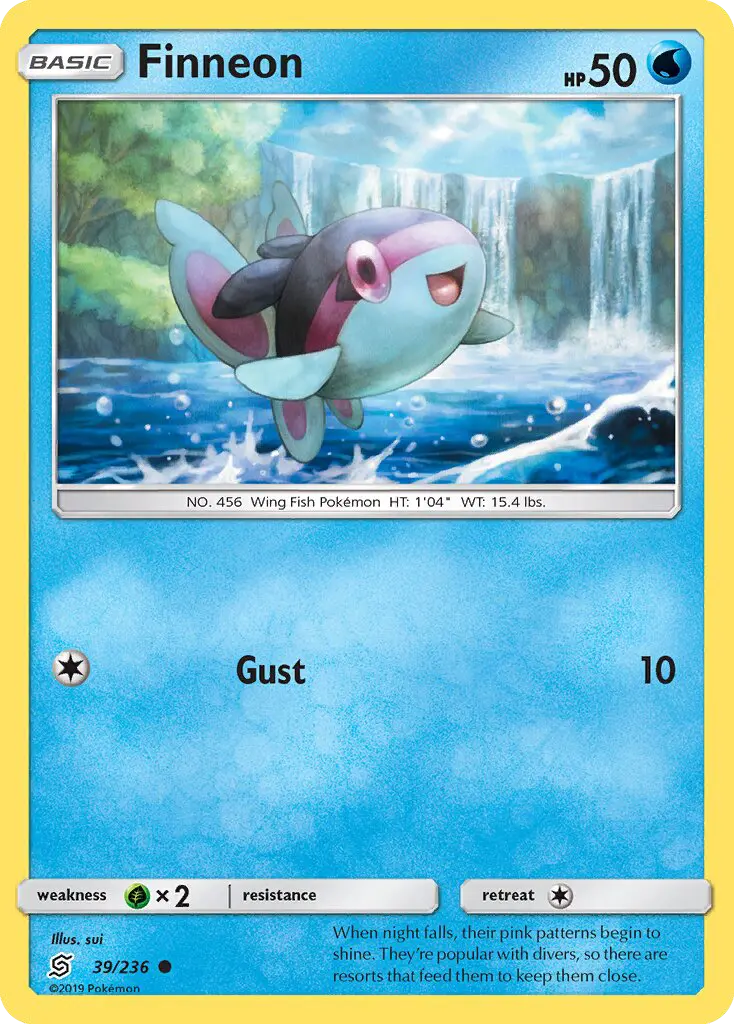 Finneon, Pokémon card