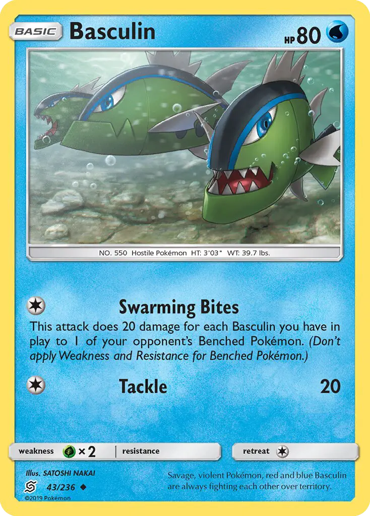 Basculin, Pokémon card