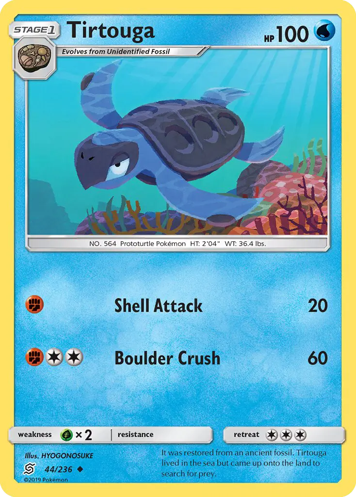 Tirtouga, Pokémon card