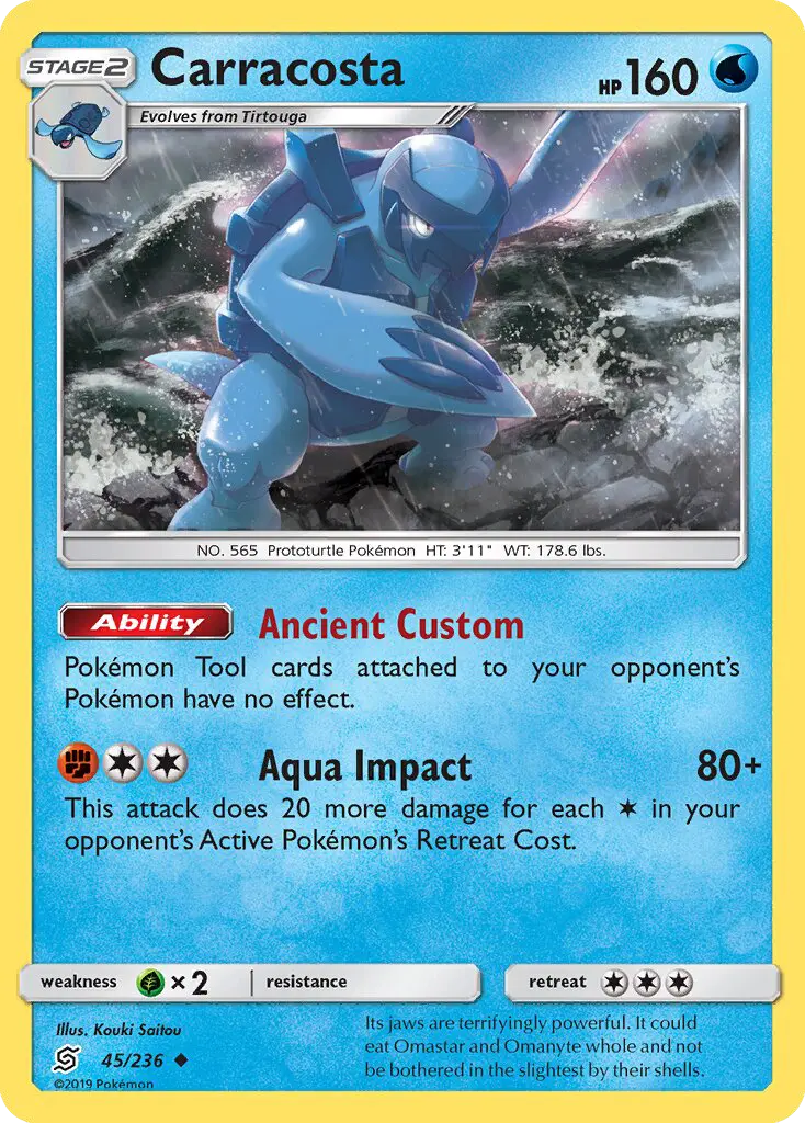 Carracosta, Pokémon card