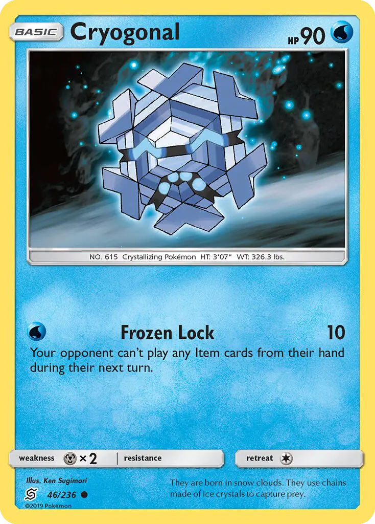 Cryogonal, Pokémon card
