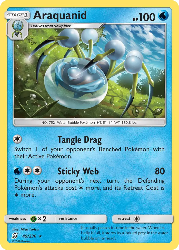 Araquanid, Pokémon card