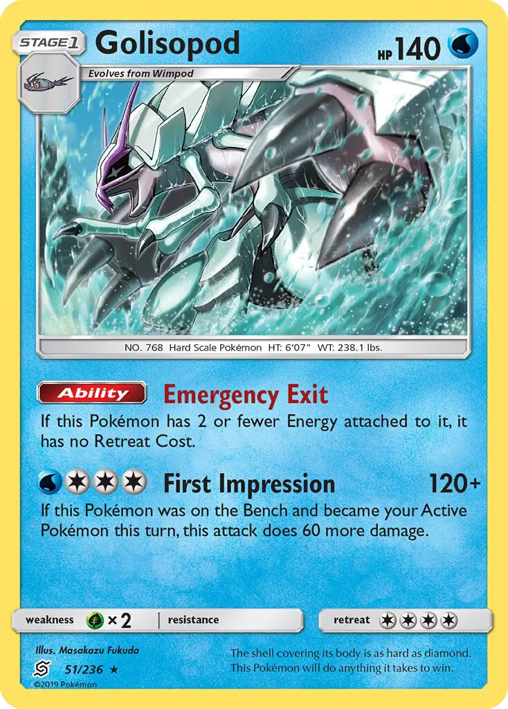 Golisopod, Pokémon card