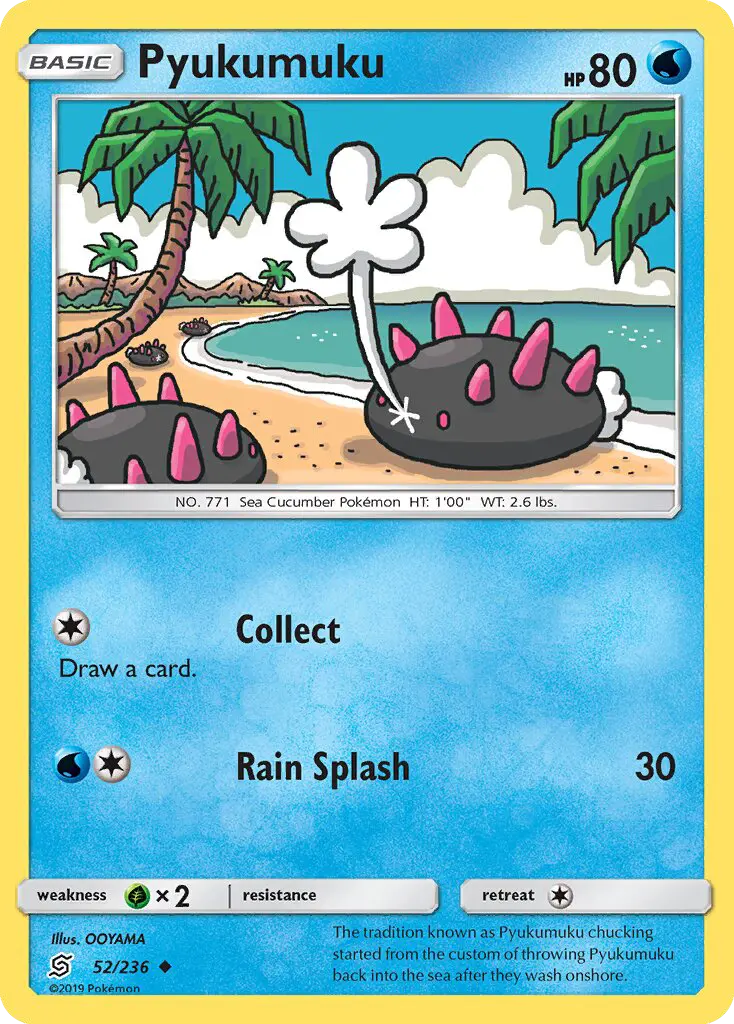 Pyukumuku, Pokémon card