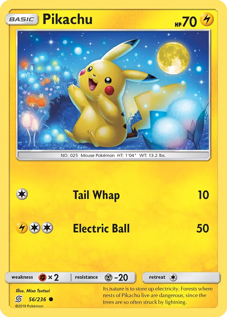 Pikachu, Pokémon card