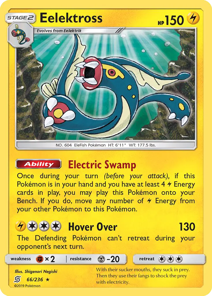 Eelektross, Pokémon card