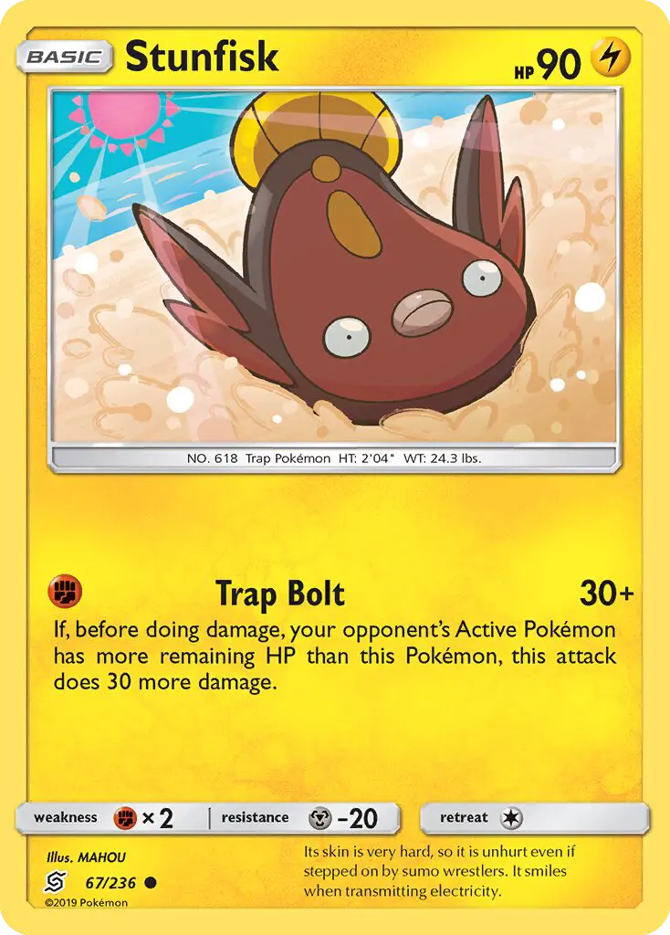 Stunfisk, Pokémon card