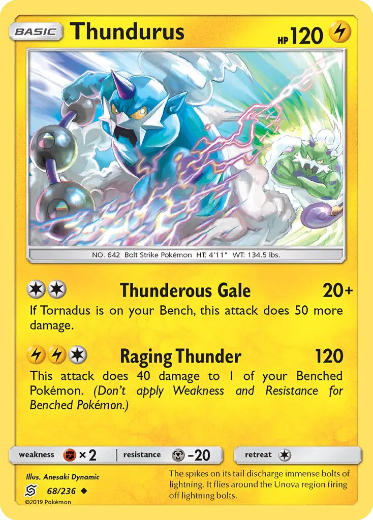 Thundurus, Pokémon card