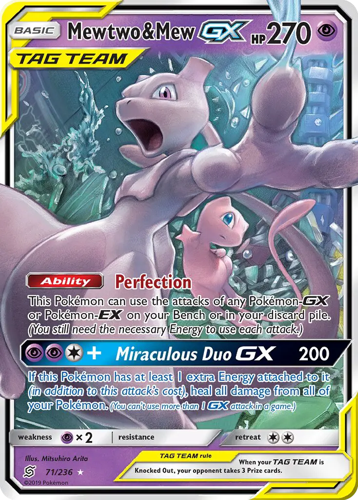 Mewtwo & Mew GX, Pokémon card