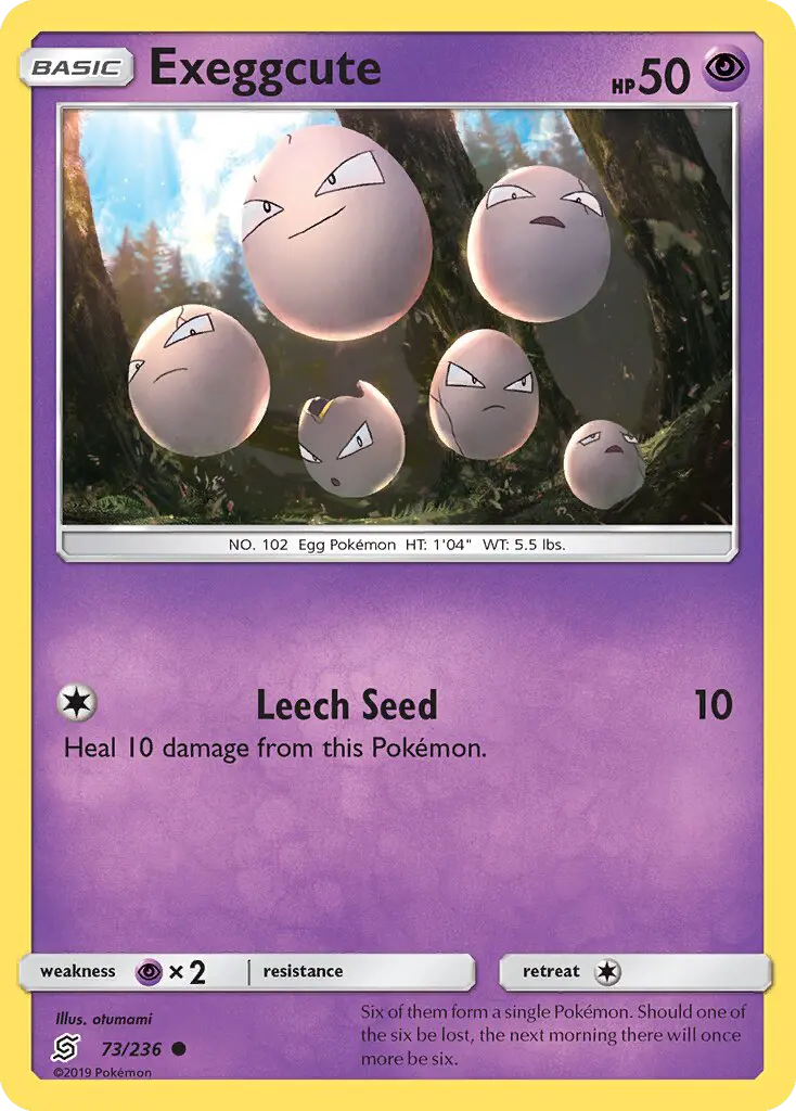 Exeggcute, Pokémon card