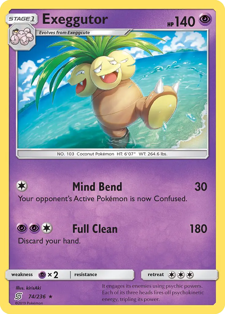 Exeggutor, Pokémon card