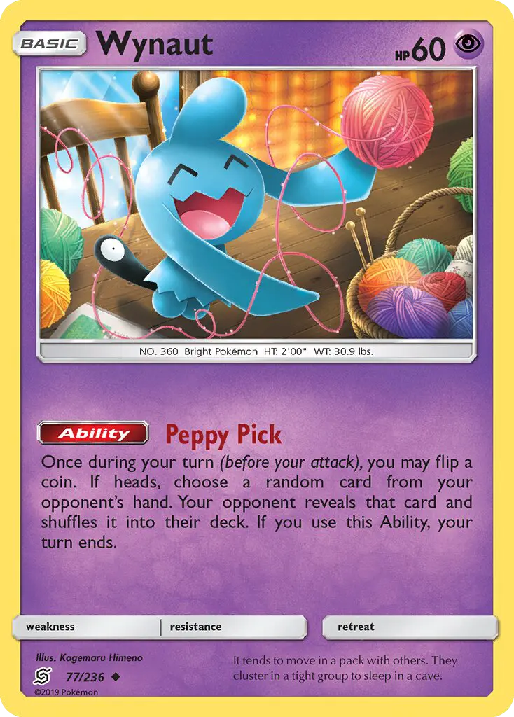 Wynaut, Pokémon card