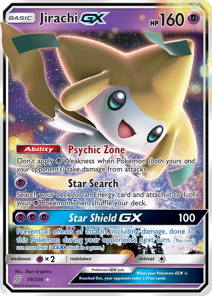 Jirachi GX, Pokémon card