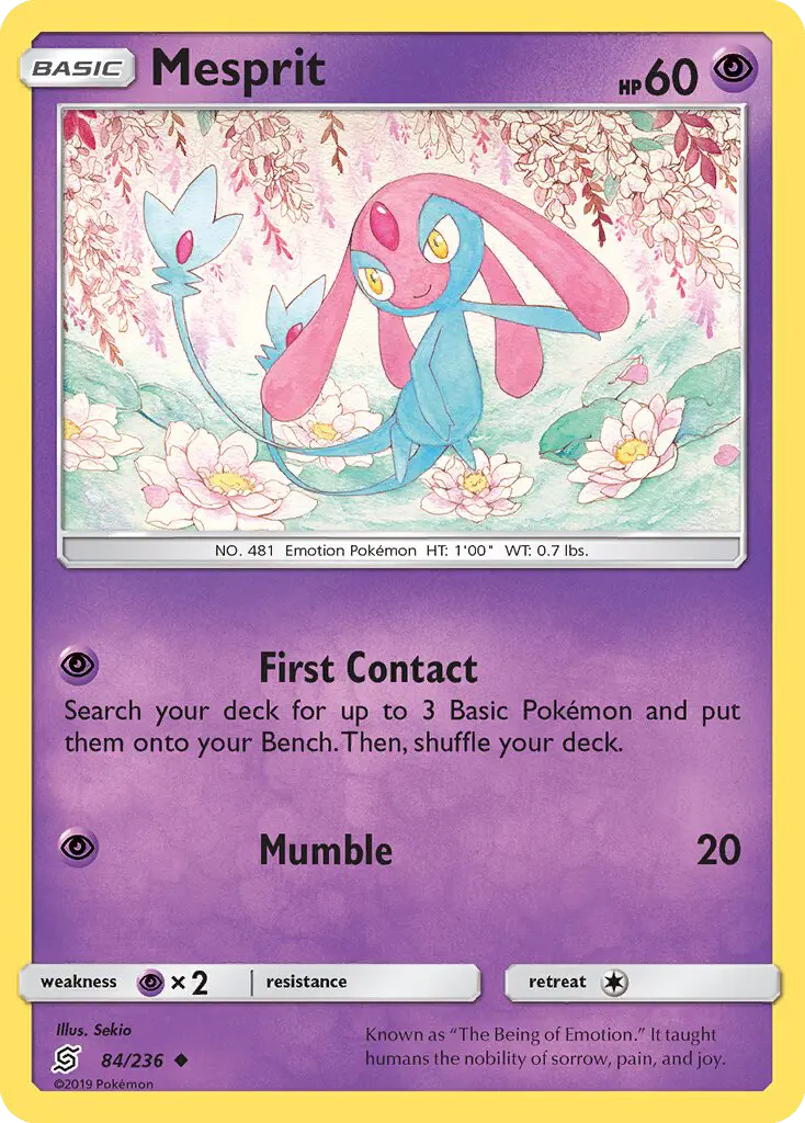 Mesprit, Pokémon card