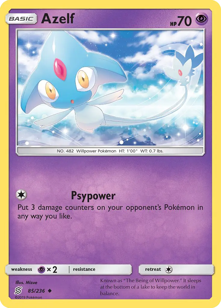 Azelf, Pokémon card