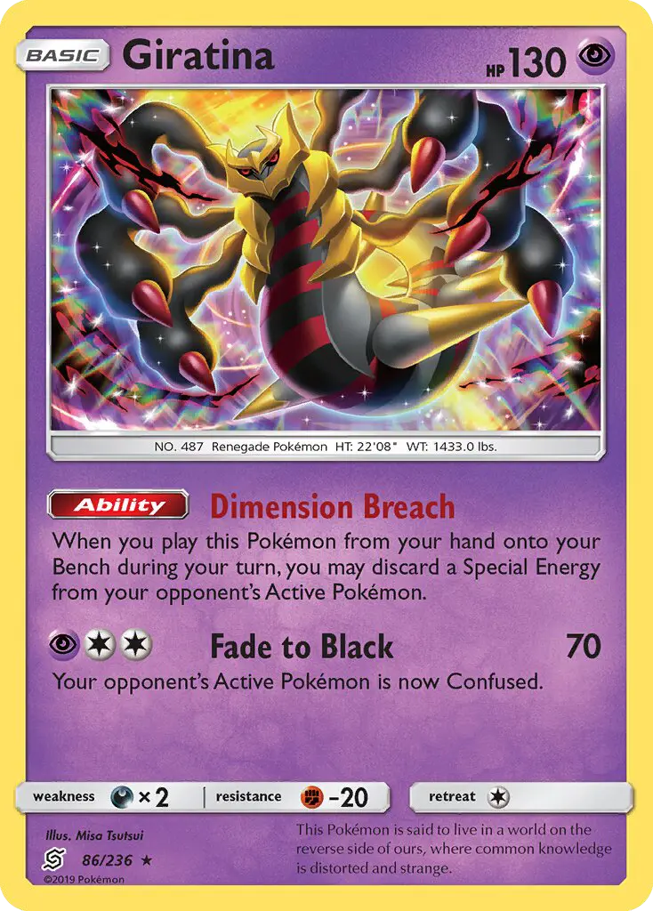 Giratina, Pokémon card