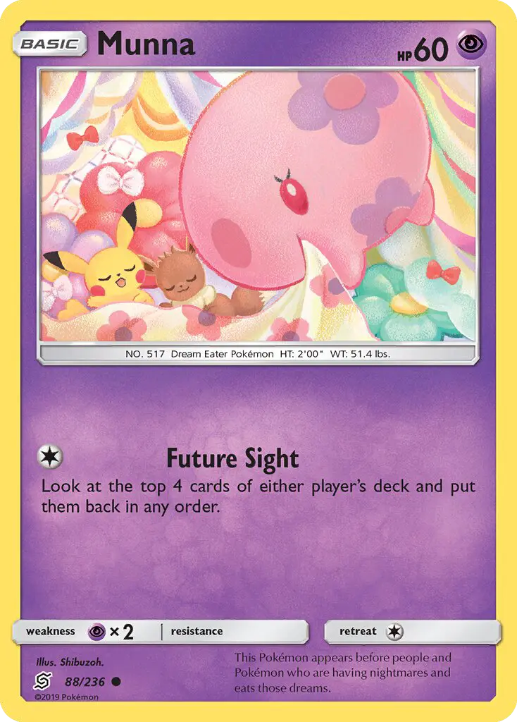 Munna, Pokémon card