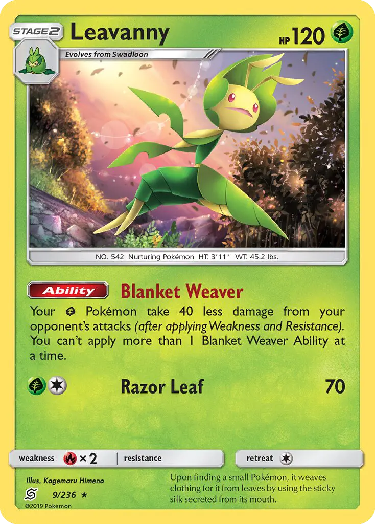 Leavanny, Pokémon card