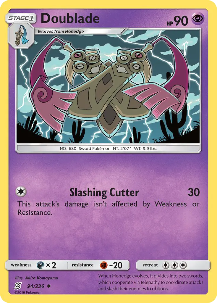 Doublade, Pokémon card