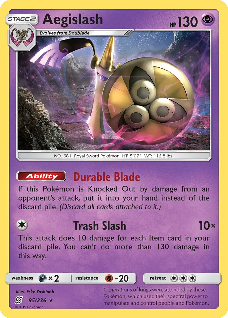 Aegislash, Pokémon card