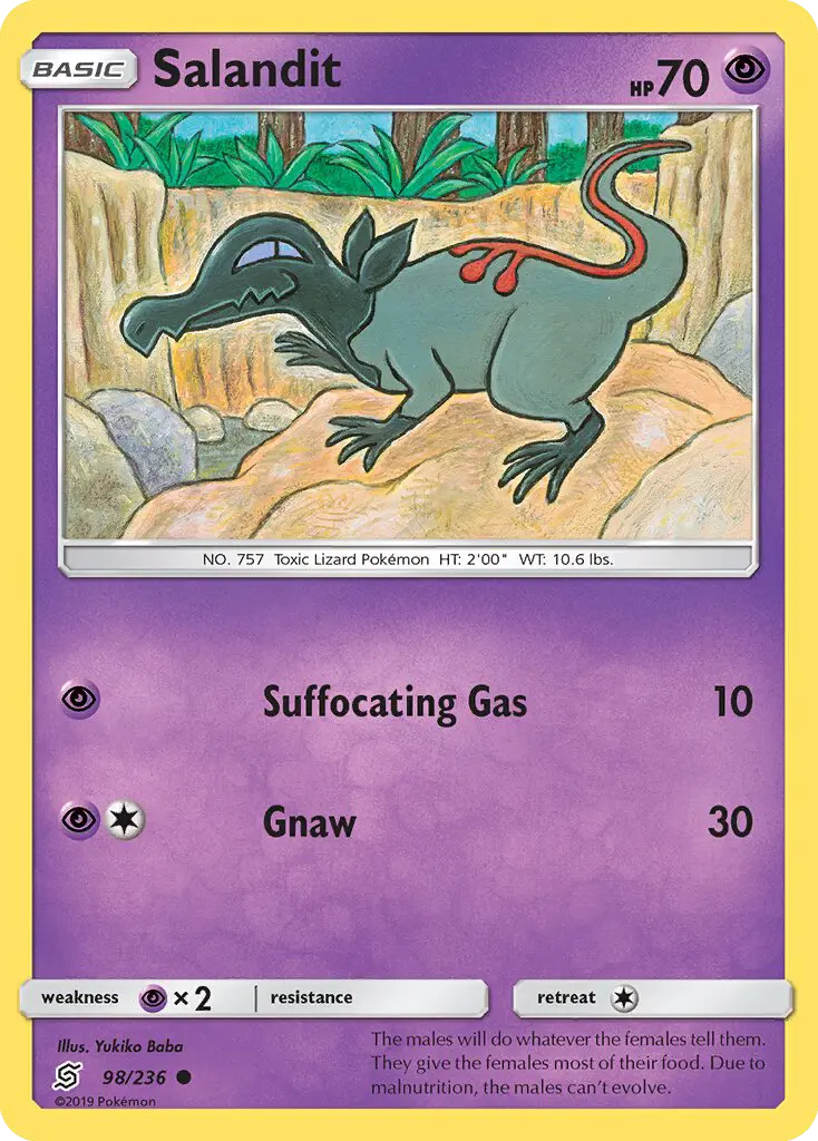 Salandit, Pokémon card