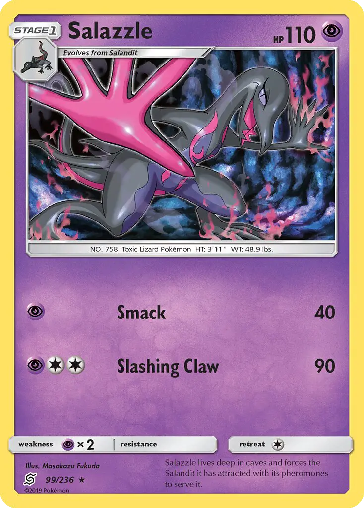 Salazzle, Pokémon card