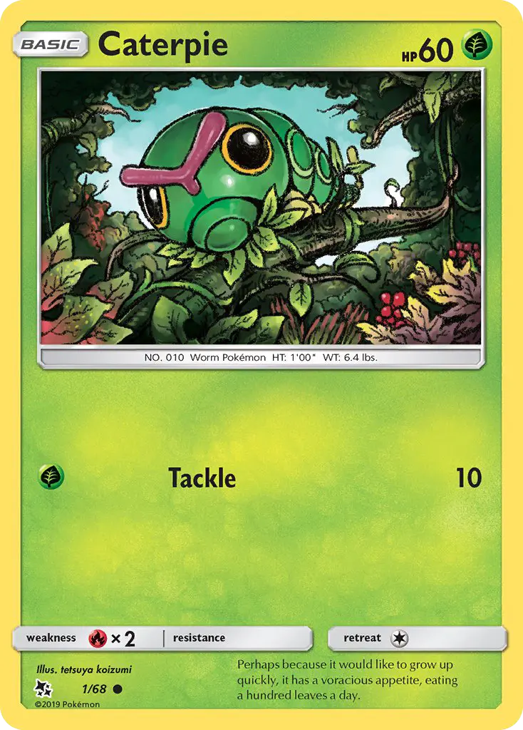 Caterpie, Pokémon card
