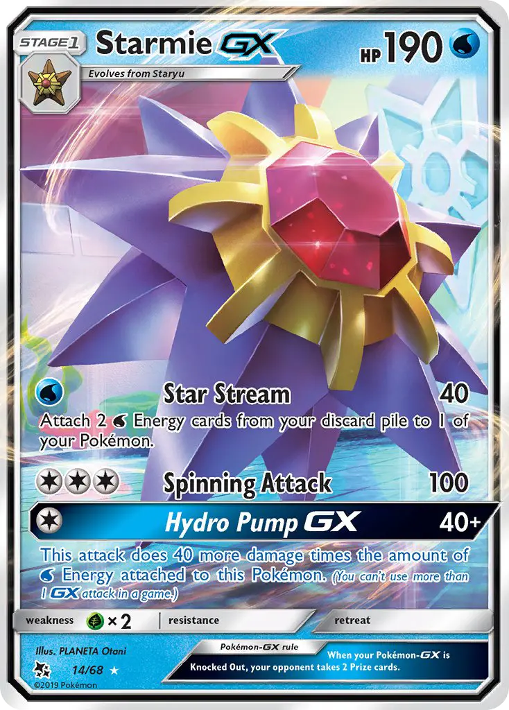 Starmie GX, Pokémon card