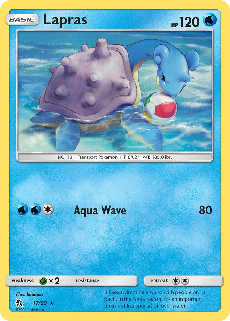 Lapras, Pokémon card