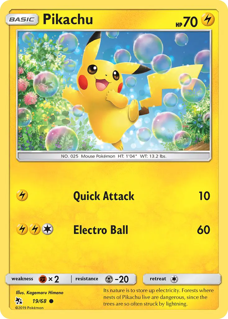 Pikachu, Pokémon card