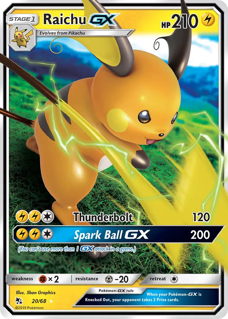 Raichu GX, Pokémon card
