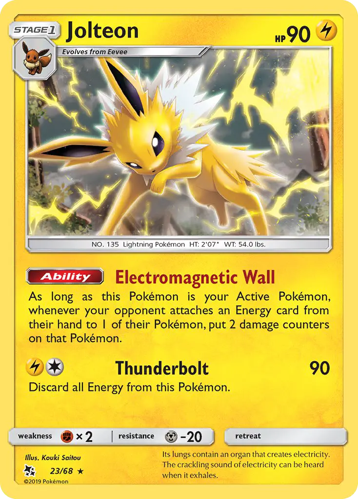 Jolteon, Pokémon card