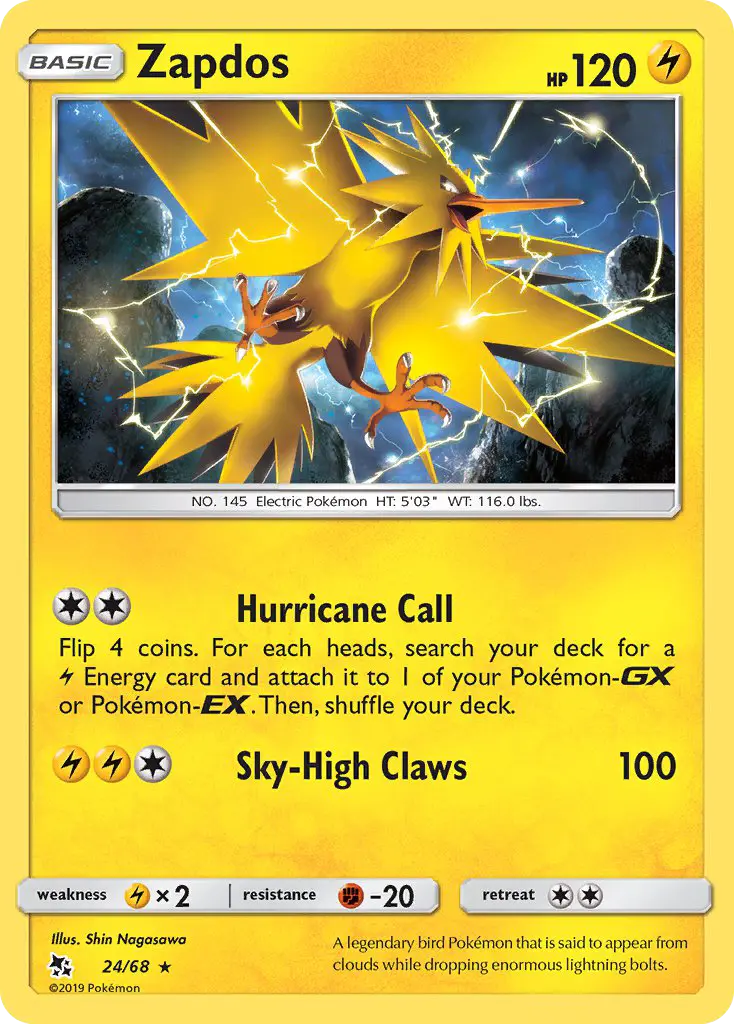 Zapdos, Pokémon card