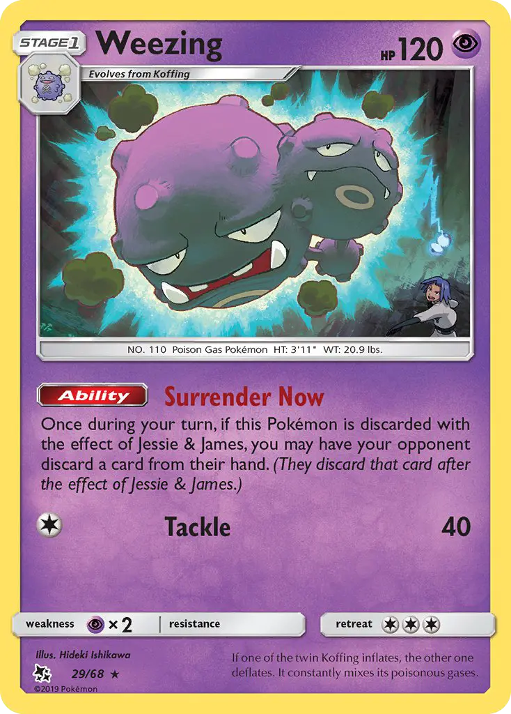 Weezing, Pokémon card