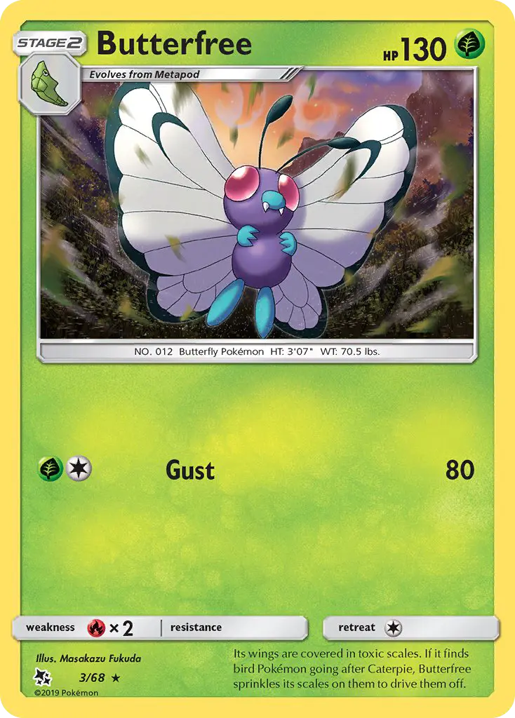 Butterfree, Pokémon card