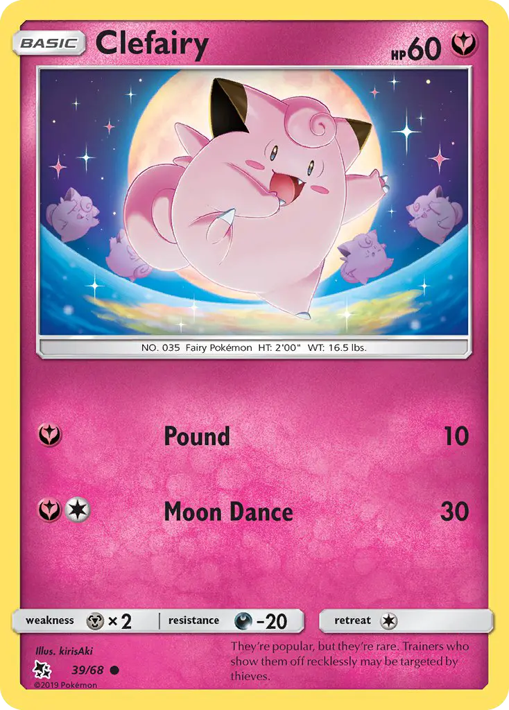 Clefairy, Pokémon card