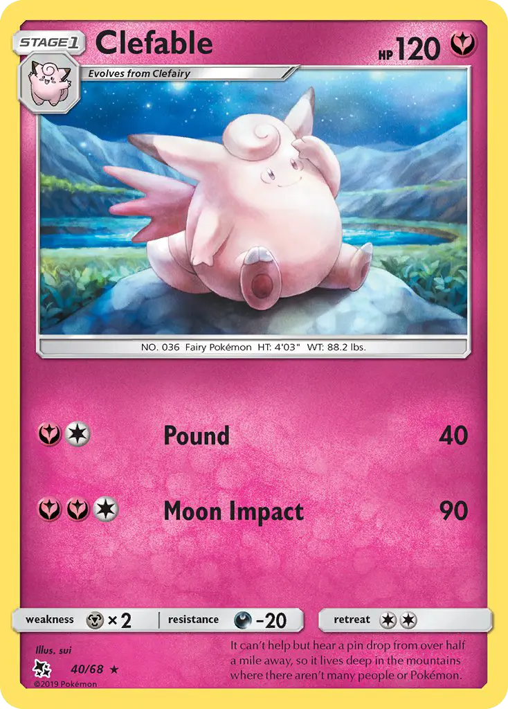 Clefable, Pokémon card