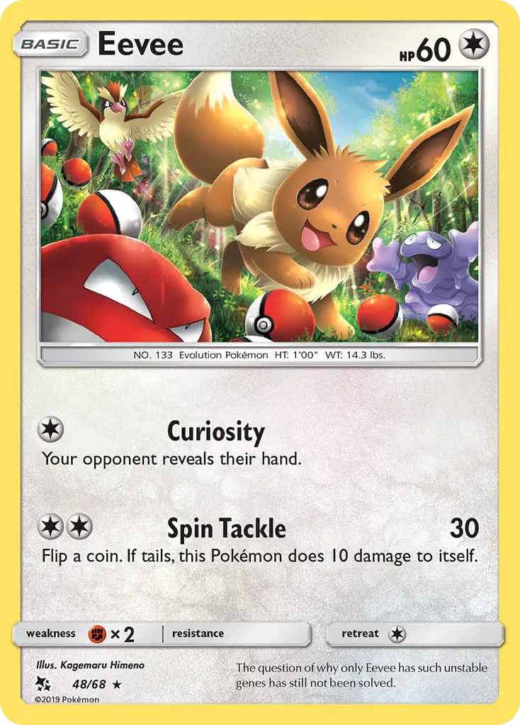 Eevee, Pokémon card