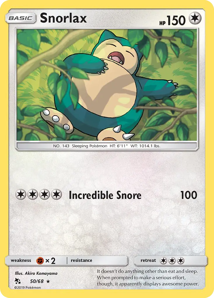 Snorlax, Pokémon card