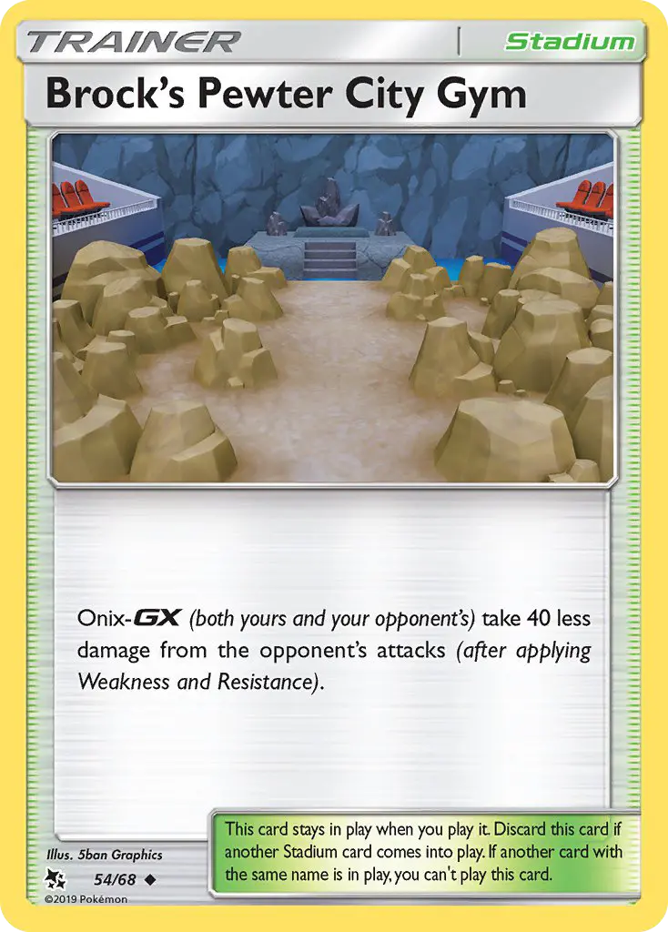 Brock’s Pewter City Gym, Pokémon card