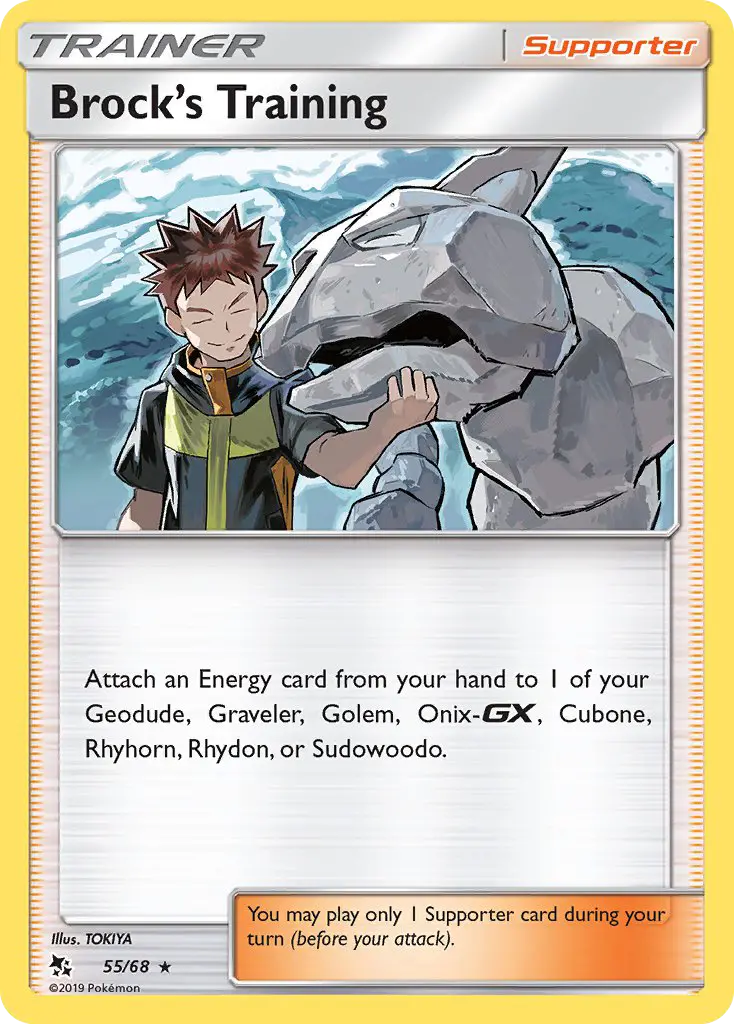 Brock’s Training, Pokémon card
