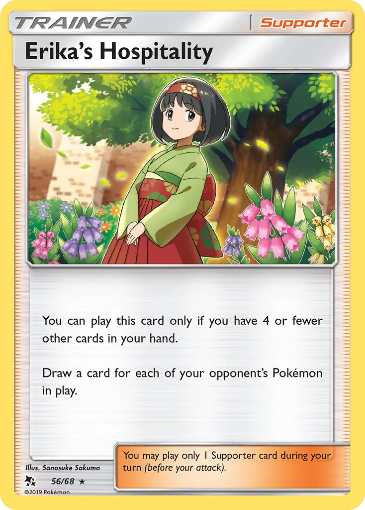 Erika’s Hospitality, Pokémon card