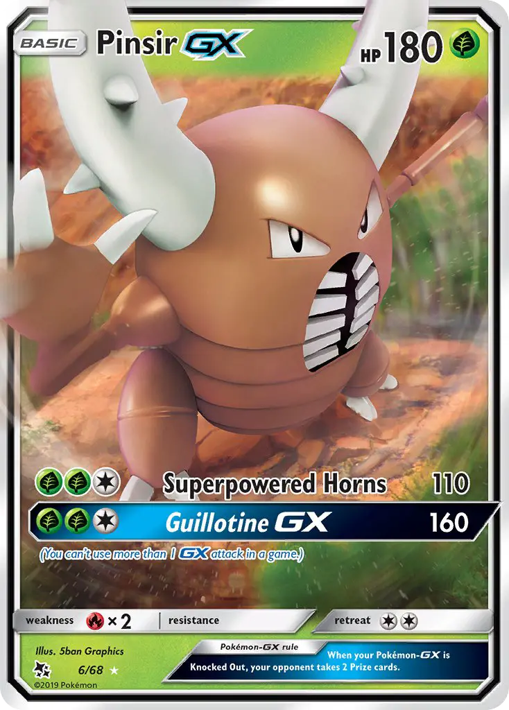 Pinsir GX, Pokémon card