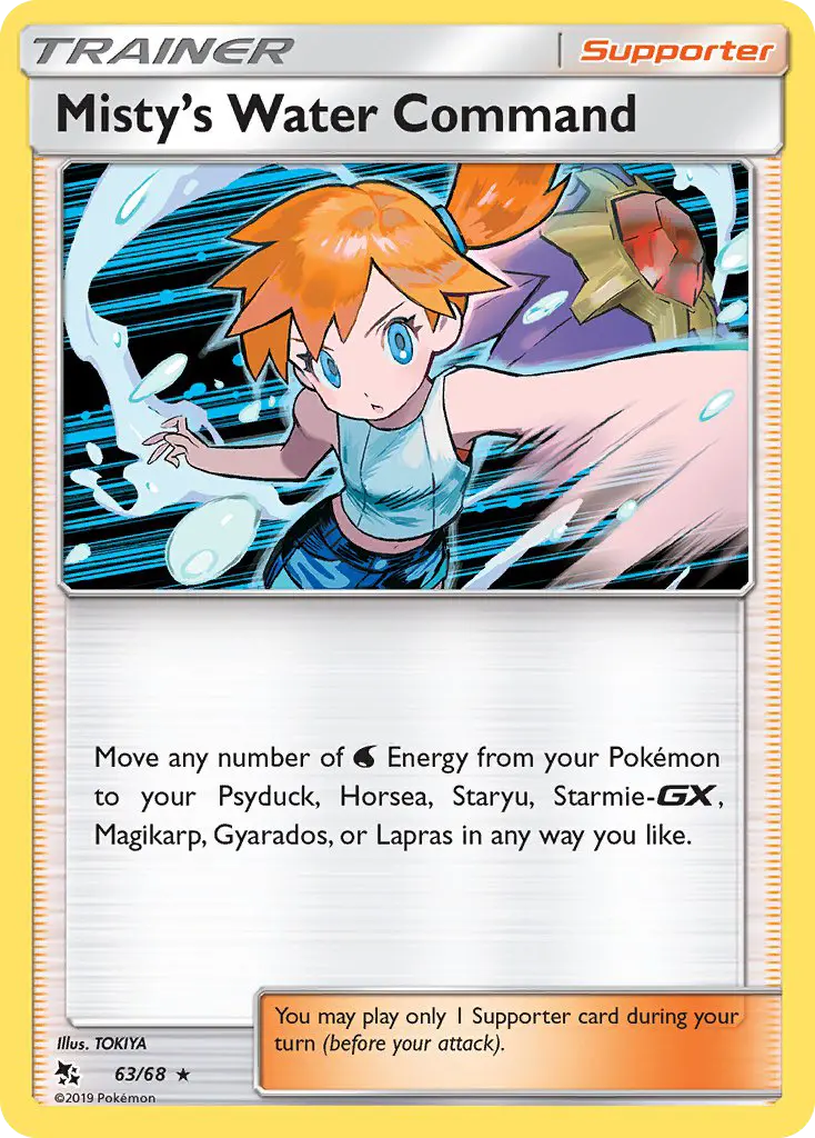 Misty’s Water Command, Pokémon card