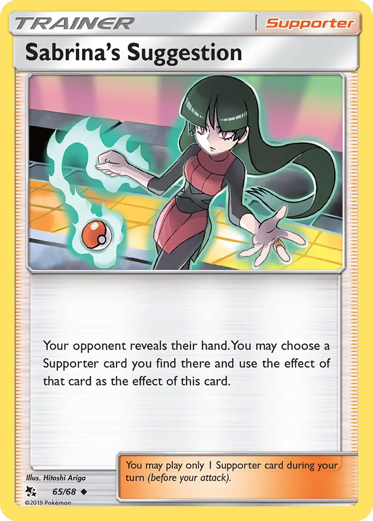 Sabrina’s Suggestion, Pokémon card