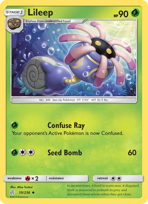 Lileep, Pokémon card